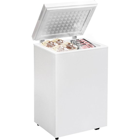 Compact 3.5 Cu.Ft Chest Freezer with Removable Basket