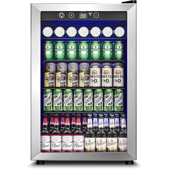 4.5 Cu.Ft Beverage Cooler with Glass Door
