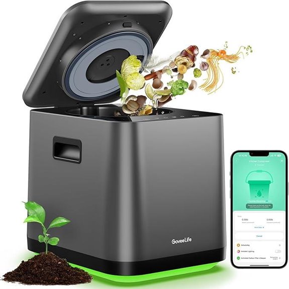 smart electric kitchen compost bin