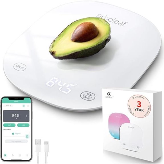 Arboleaf Smart Kitchen Scale with App and Nutritional Tracking