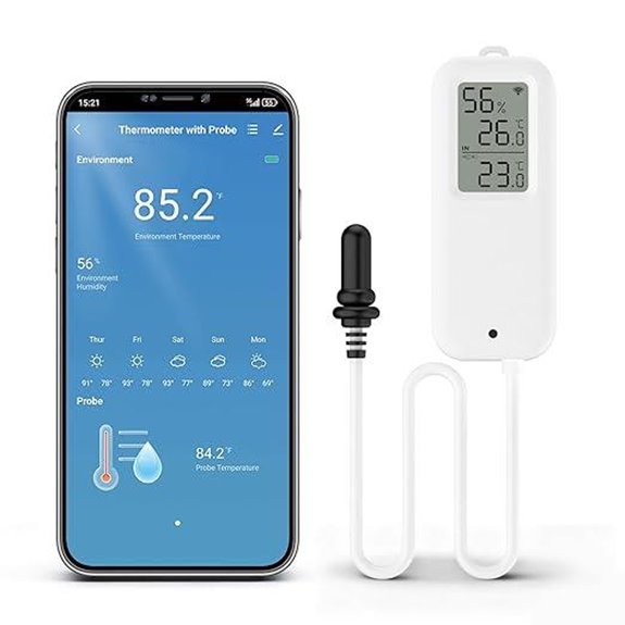 eMylo WiFi Refrigerator Thermometer with App Alerts