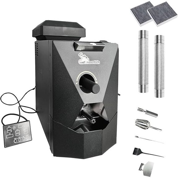Electric Coffee Bean Roaster — Smokeless Drum Machine