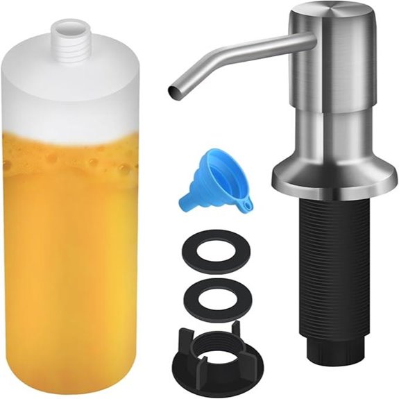 Sink Soap Dispenser with 17 OZ Refill Bottle