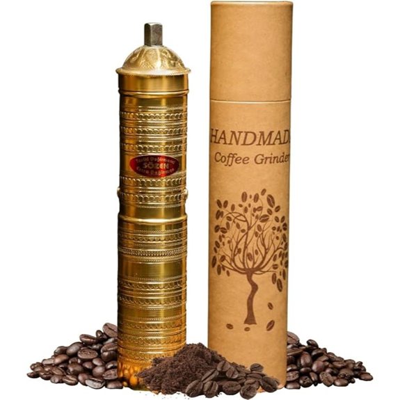 Sozen 9 Brass Manual Coffee Grinder Portable