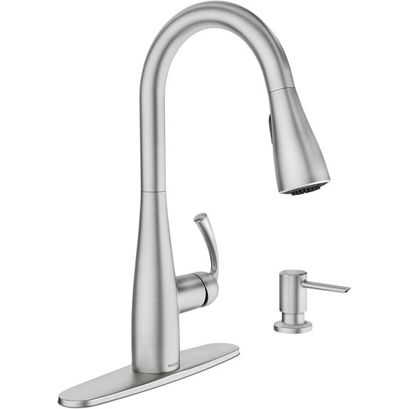 Moen Essie Spot Resist Kitchen Faucet with Soap Dispenser