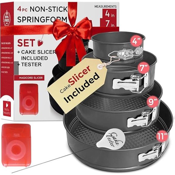 Spring Form Pan Set with Cake Slicer and Tester