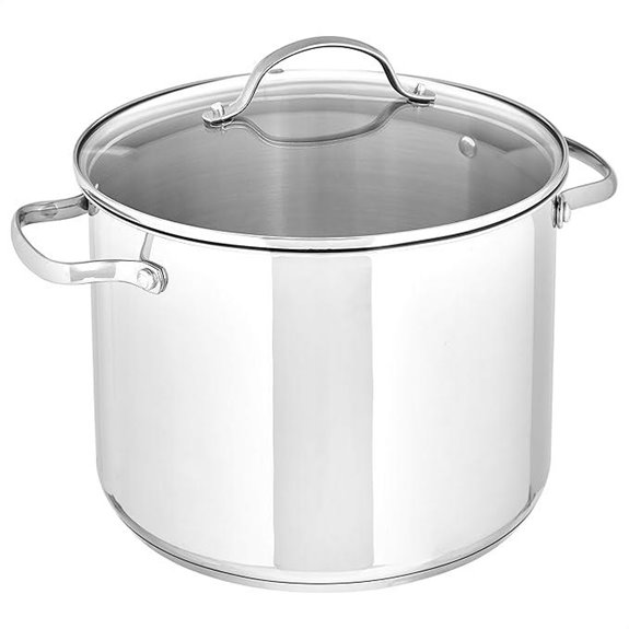 Amazon Basics 8 Quart Stainless Steel Stock Pot