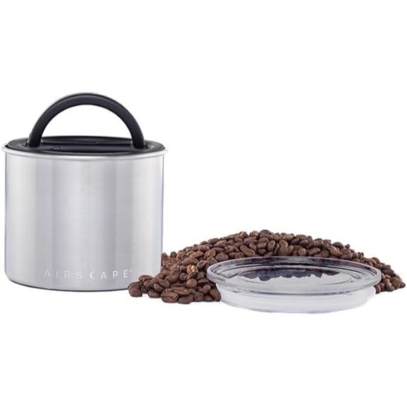 AirScape Stainless Steel Coffee Canister with Airtight Lid