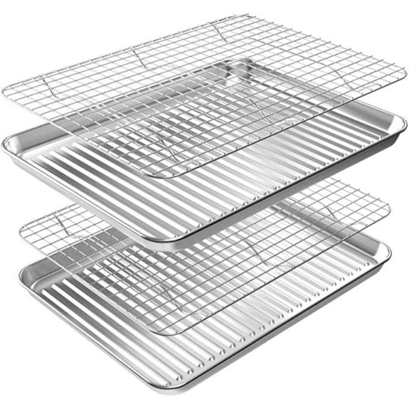 ROTTAY Stainless Steel Baking Sheet & Rack Set