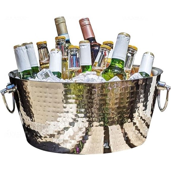 BREKX Stainless Steel Beverage Tub with Handles