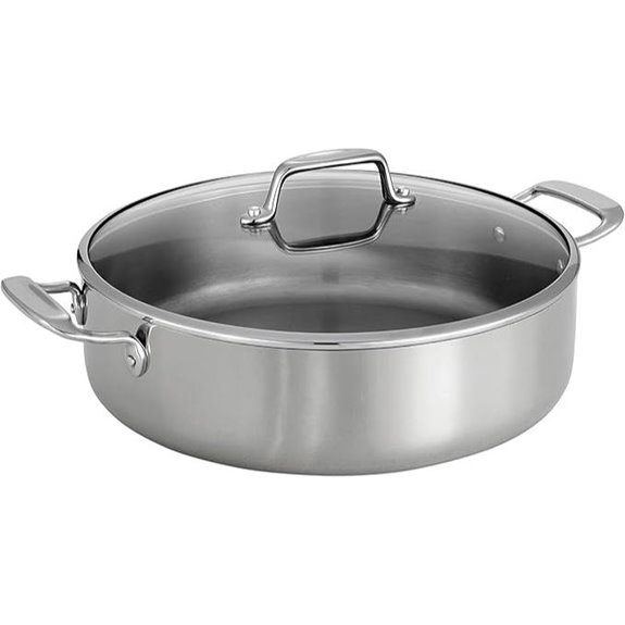 Tramontina Tri-Ply Stainless Steel 6-Quart Braiser