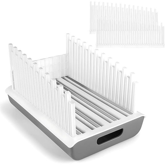 Bread Slicer Guide with Stainless Steel & Storage Tray