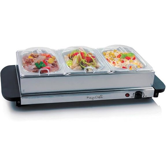 MegaChef Stainless Steel Buffet Server & Warmer