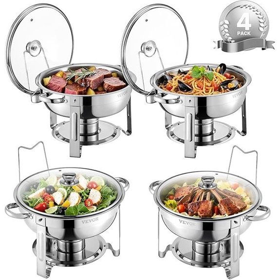 stainless steel chafing dishes