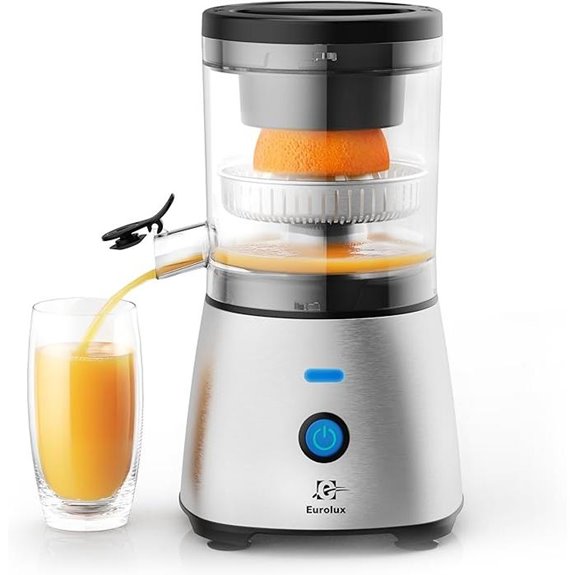 Eurolux Electric Citrus Juicer One-Touch Stainless Steel