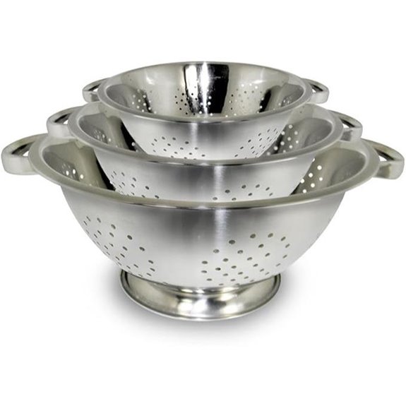 ExcelSteel Stainless Steel Colander Set (3 Pieces)