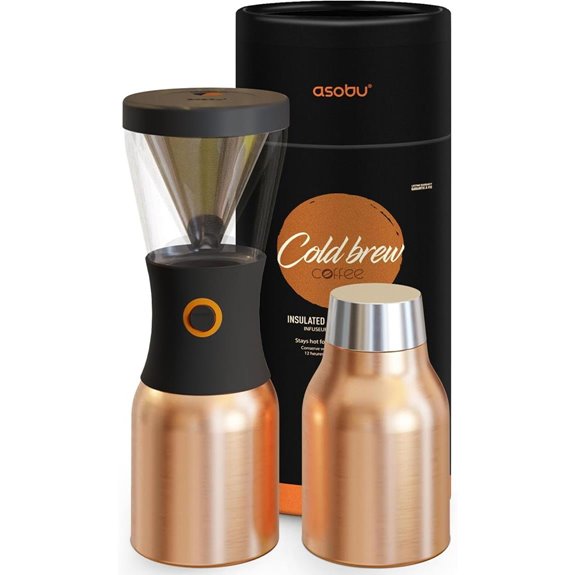 Asobu Cold Brew Coffee Maker with Stainless Steel Carafe