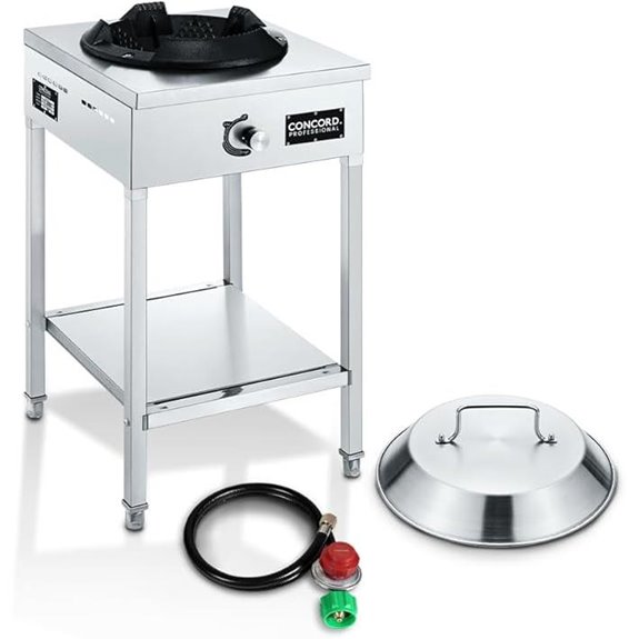 Concord Vortex Stainless Steel Commercial Wok Burner