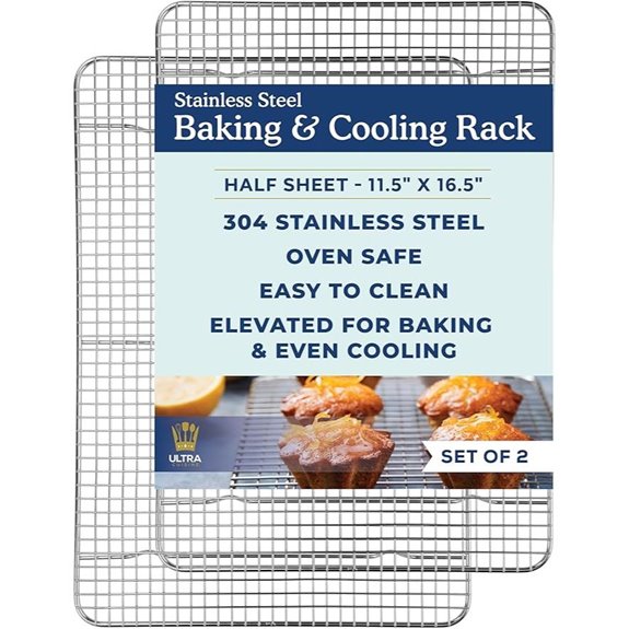 Ultra Cuisine Stainless Steel Cooling Rack Set (2)