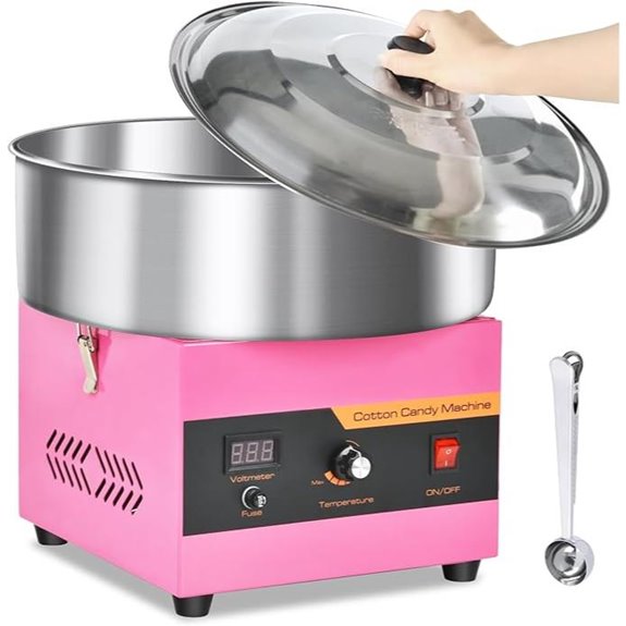Commercial Cotton Candy Machine with Stainless Steel Bowl