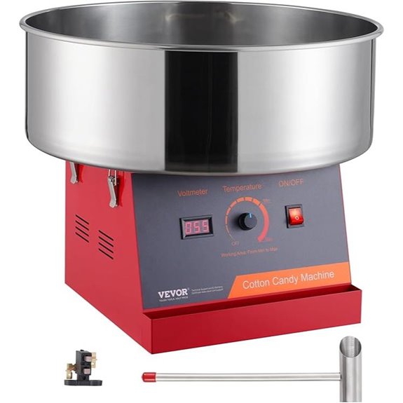 VEVOR Commercial Cotton Candy Machine with Stainless Steel