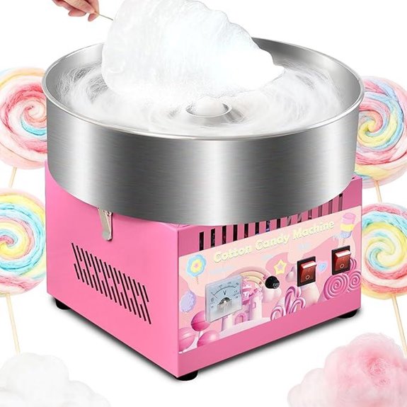 Commercial Cotton Candy Machine with Stainless Steel Bowl