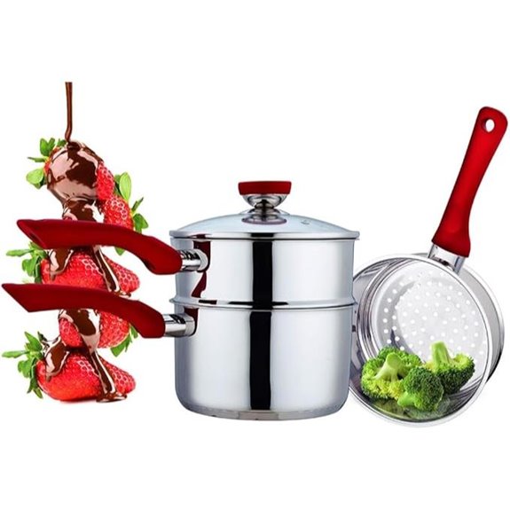 Culinary Edge Stainless Steel Double Boiler Set