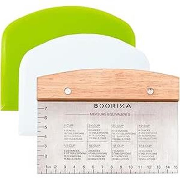 Stainless Steel Dough & Bench Scraper for Baking