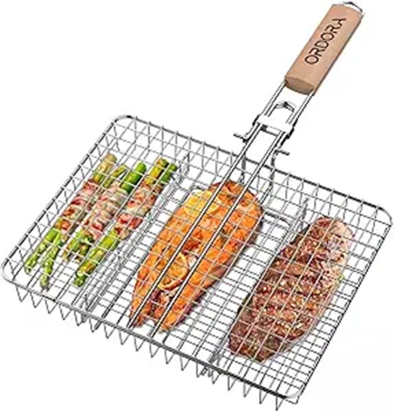 ORDORA Stainless Steel Fish Grill Basket