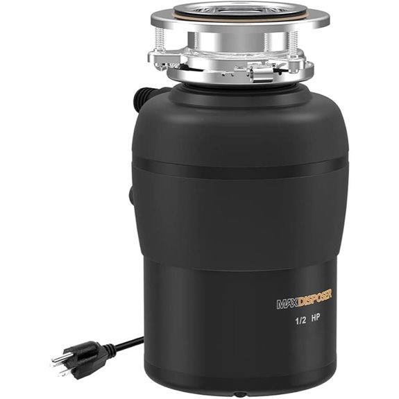 Stainless Steel 1/2 HP Garbage Disposal with Power Cord
