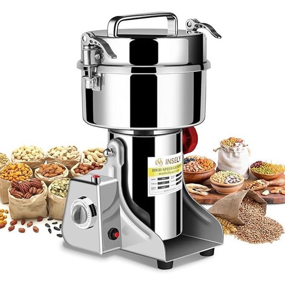 1000g Stainless Steel Grain Mill Grinder