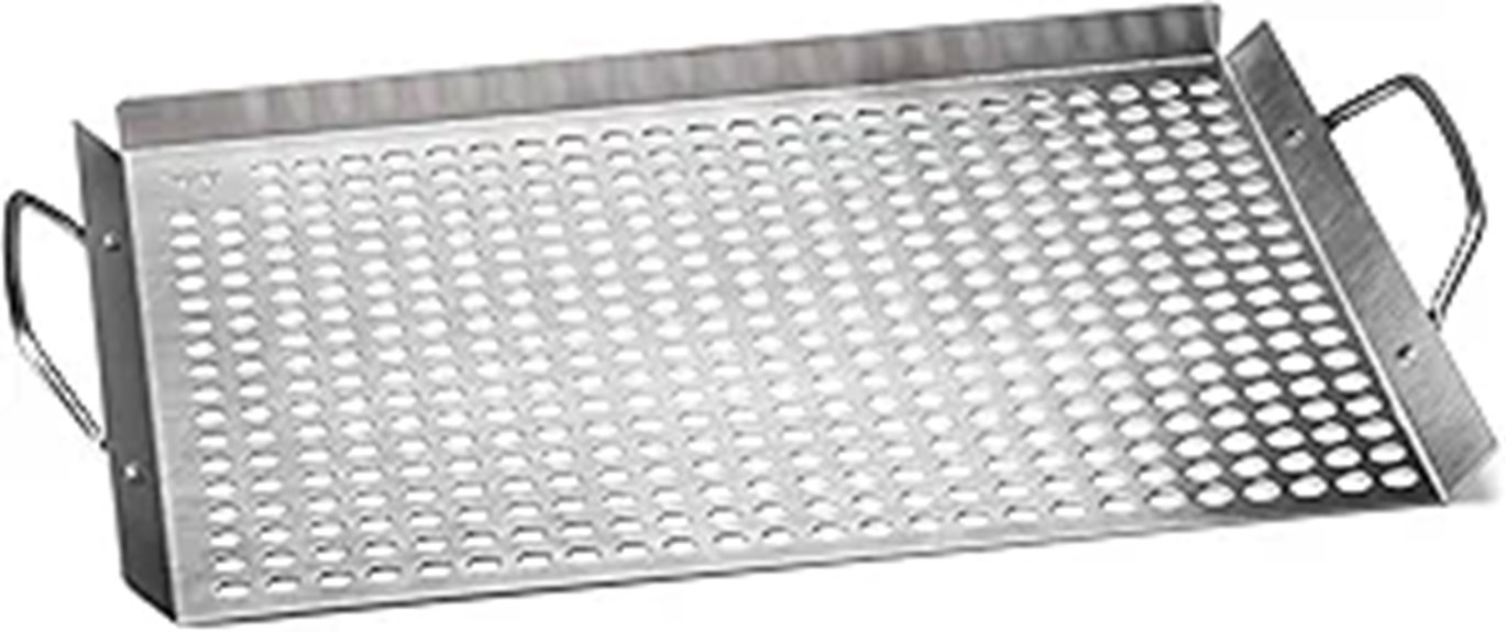 Outset 76632 Stainless Steel Grill Topper Grid 11x17 BBQ Tray