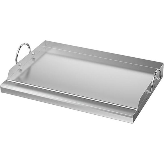 Universal Stainless Steel Grill Griddle with Handles