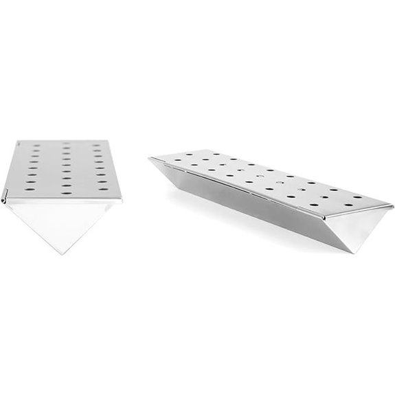 Charcoal Companion Stainless Steel Smoker Box for Grills