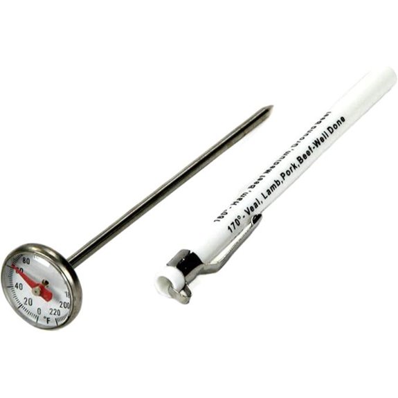 Chef Craft Instant Read Thermometer (5.5-inch Stainless Steel)