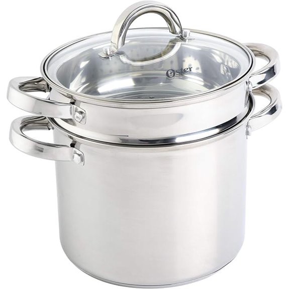 Oster Sangerfield 5-Quart Stainless Steel Pasta Pot Set
