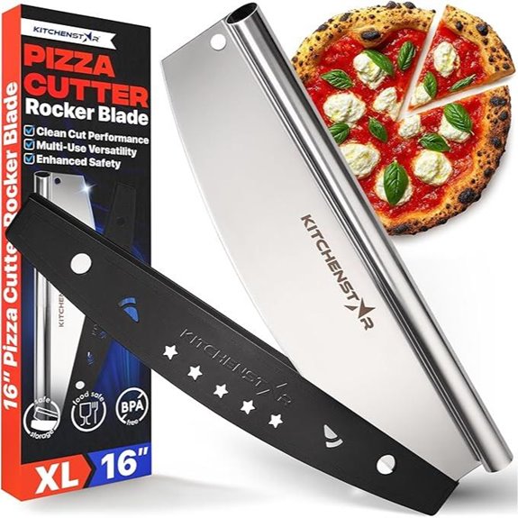 KitchenStar 16-Inch Stainless Steel Pizza Cutter