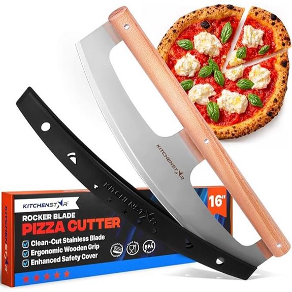 KitchenStar 16-Inch Stainless Steel Pizza Cutter