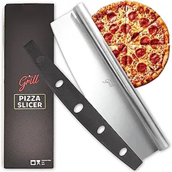 Hans Grill 14 Stainless Steel Pizza Cutter Rocker