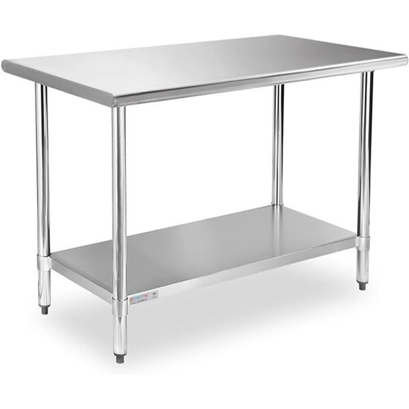 stainless steel prep table
