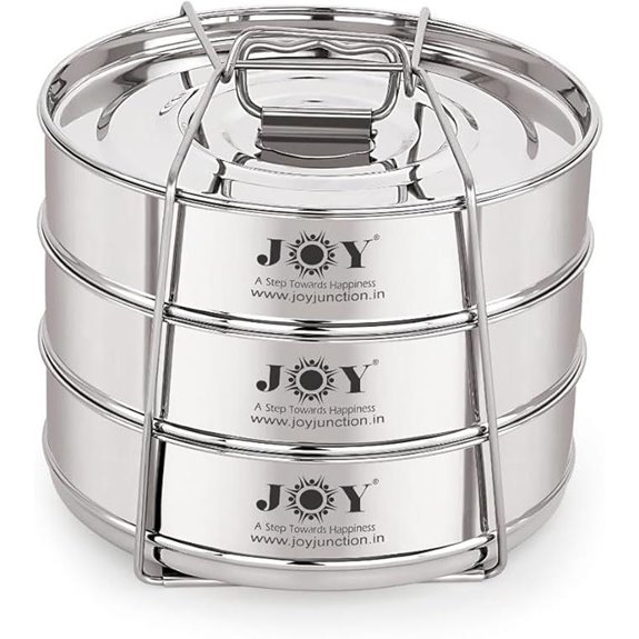 Stackable Stainless Steel Insert Pans for Pressure Cooker