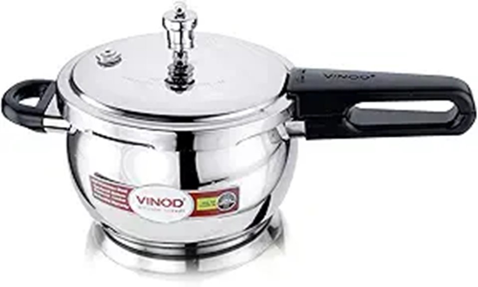Vinod 5.5L Stainless Steel Pressure Cooker