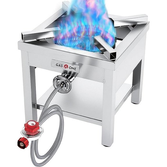 GasOne Stainless Steel Propane Burner with Regulator
