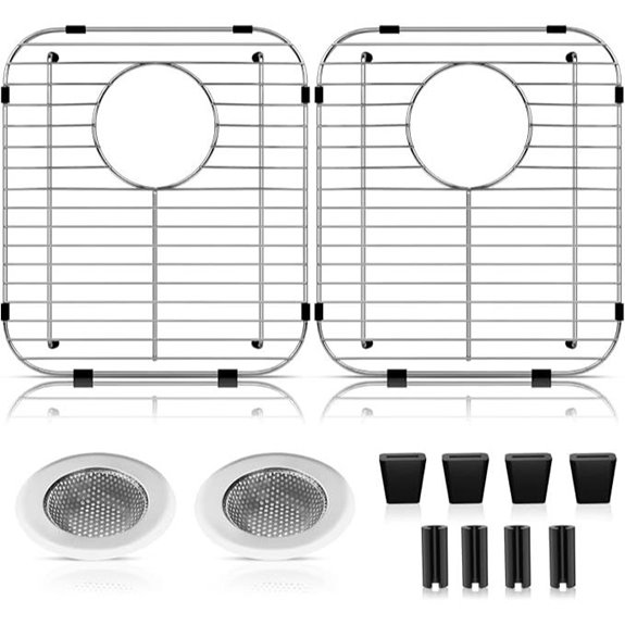 ARLBA 2-Pack Stainless Steel Sink Protectors