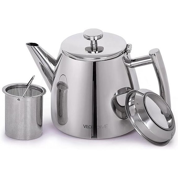 VeoHome Stainless Steel Tea Pot with Infuser