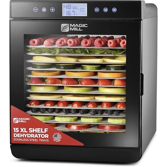 Magic Mill Food Dehydrator with Stainless Steel Trays