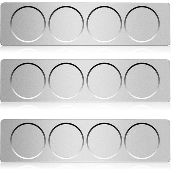 CHENGU Stainless Steel Wall Mount Base for Spice Jars