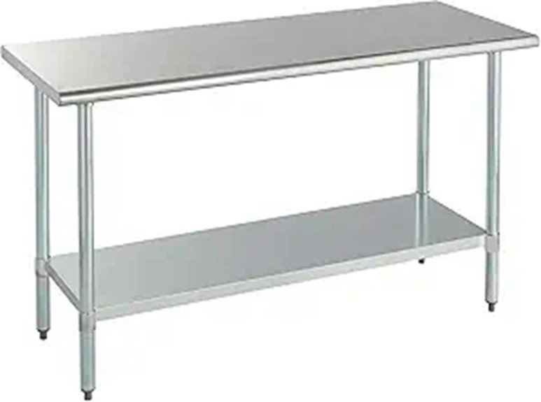 Rockpoint Stainless Steel Prep & Work Table 24x60 Inches