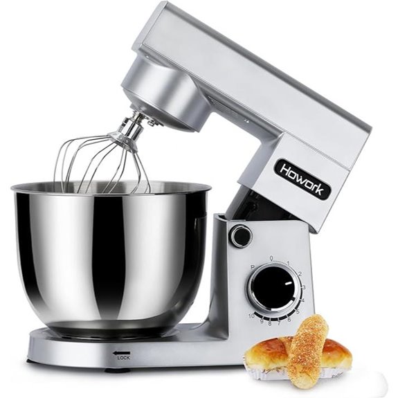 HOWORK Stand Mixer with 5.5QT Bowl and Accessories
