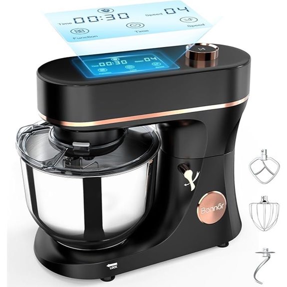 6QT Stand Mixer with Touchscreen and Multiple Attachments